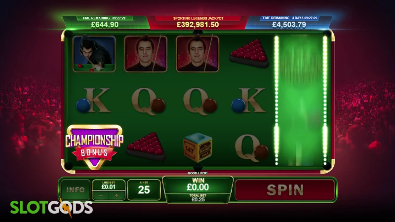 Ronnie O'Sullivan: Sporting Legends Slot - Screenshot 2