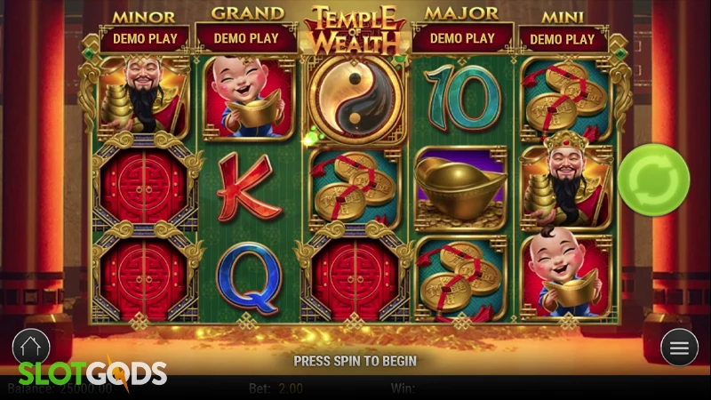 Temple of Wealth Slot - Screenshot 