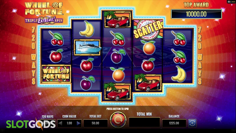 Wheel of Fortune: Triple Spin Extreme Slot - Screenshot 