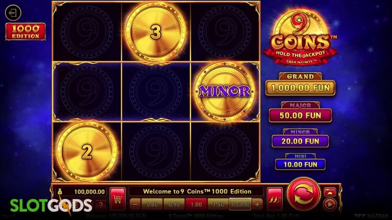 9 Coins™: 1000 Edition Slot - Screenshot 