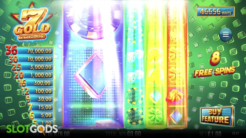 7 Gold Gigablox Slot - Screenshot 2