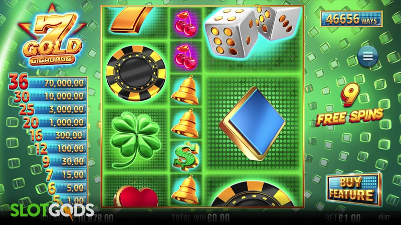 7 Gold Gigablox Slot - Screenshot 3