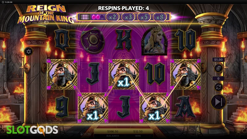Reign of the Mountain King Slot - Screenshot 2