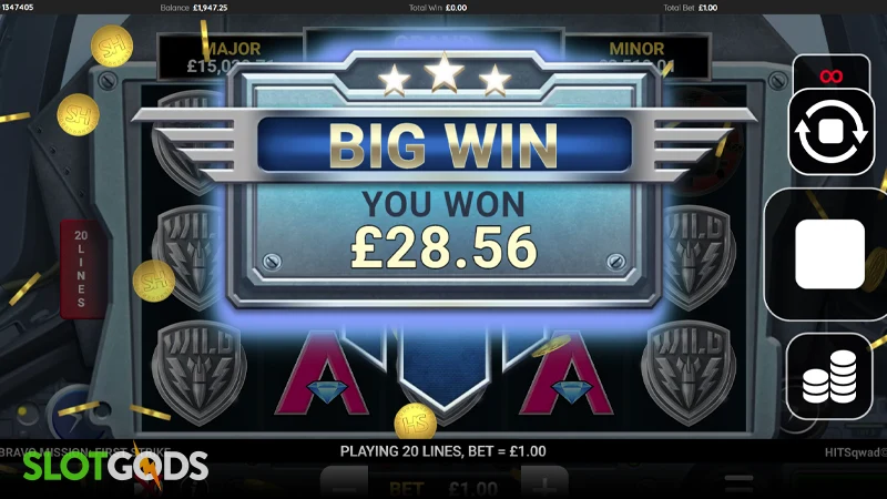 Bravo Mission: First Strike Slot - Screenshot 4