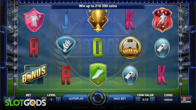 Football: Champions Cup Slot - Screenshot 
