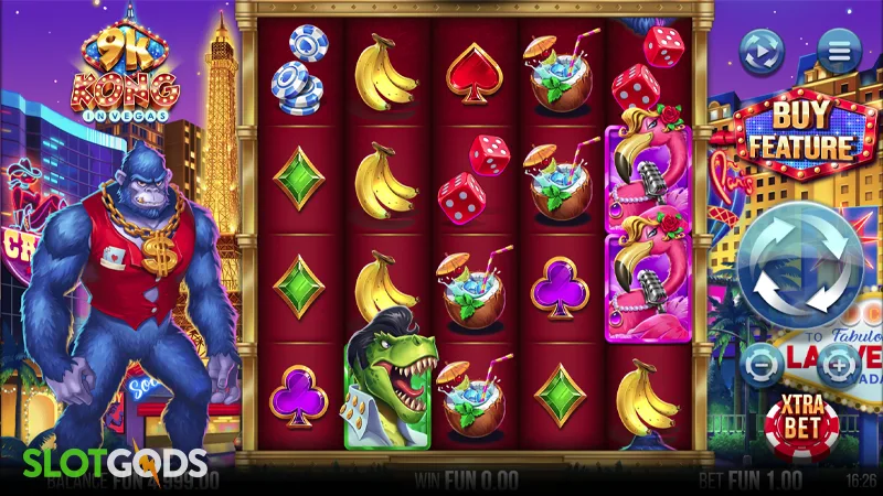9K Kong in Vegas Slot - Screenshot 
