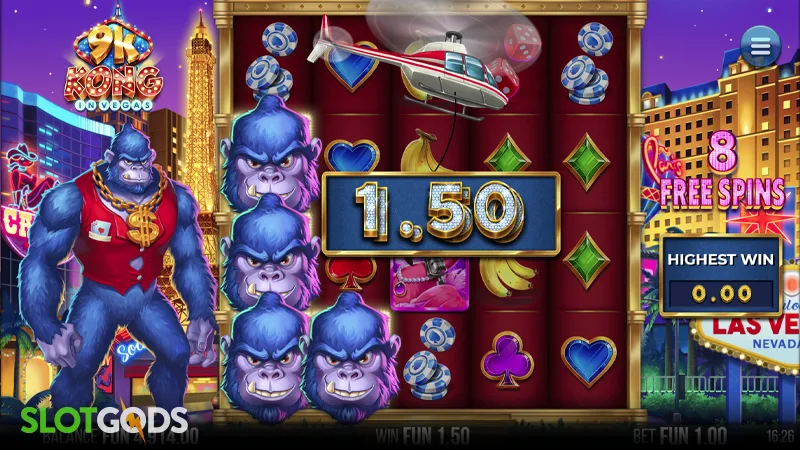 9K Kong in Vegas Slot - Screenshot 2