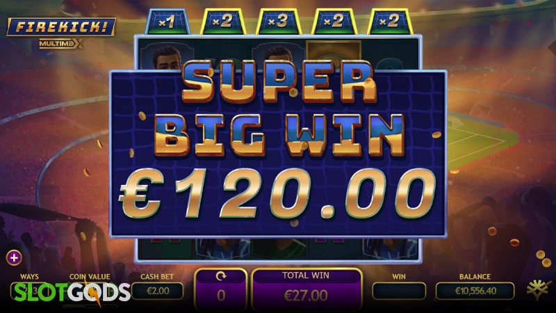 Firekick! MultiMax Slot - Screenshot 4