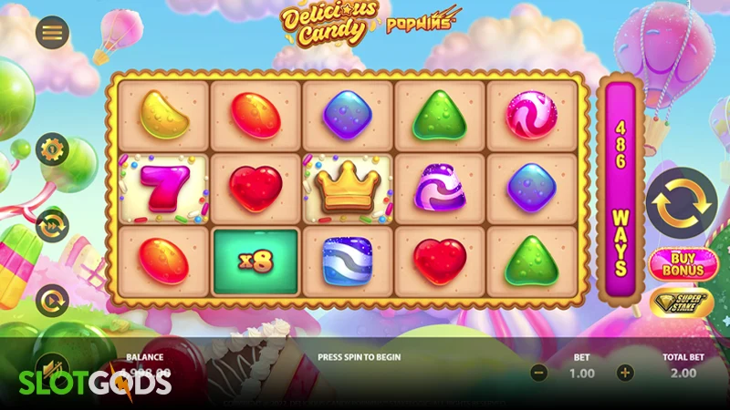 Delicious Candy PopWins Slot - Screenshot 