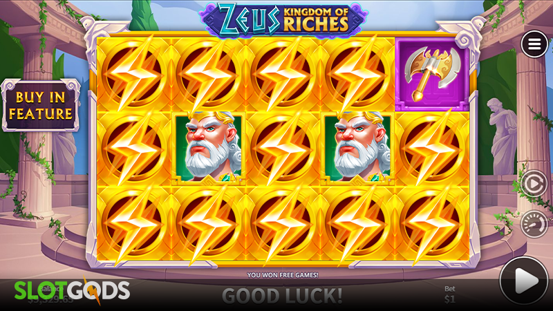 Zeus Kingdom of Riches Slot - Screenshot 2