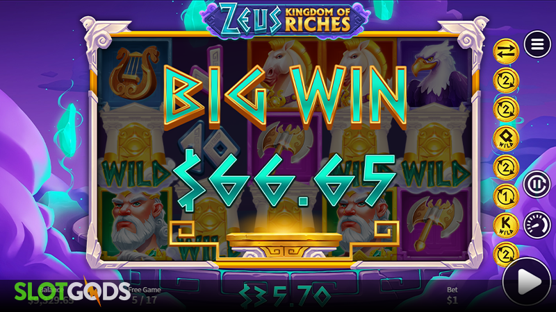 Zeus Kingdom of Riches Slot - Screenshot 4