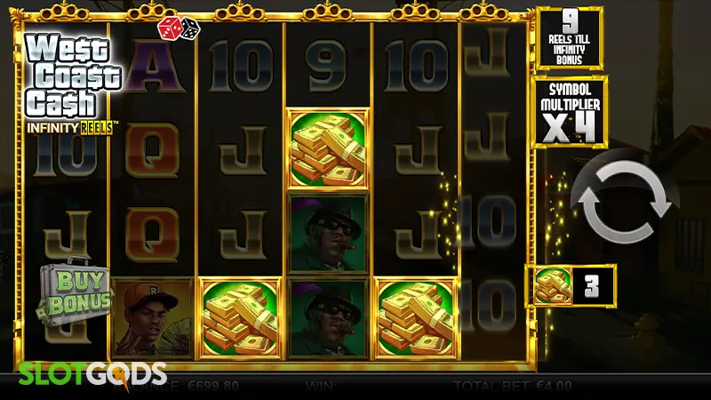 West Coast Cash Infinity Reels Slot - Screenshot 2