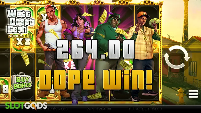 West Coast Cash Infinity Reels Slot - Screenshot 4