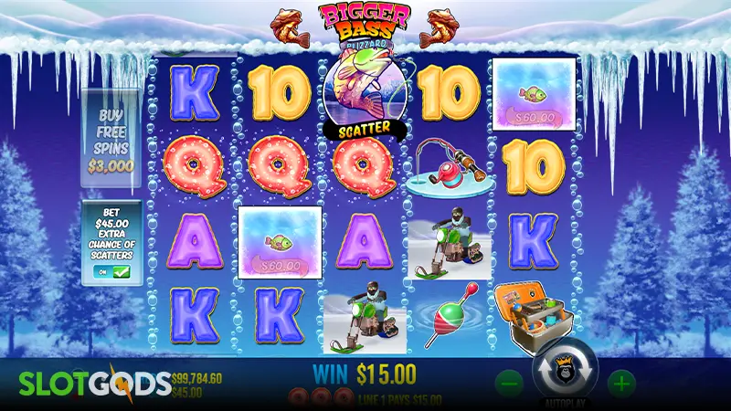 Bigger Bass Blizzard Christmas Catch Slot - Screenshot 