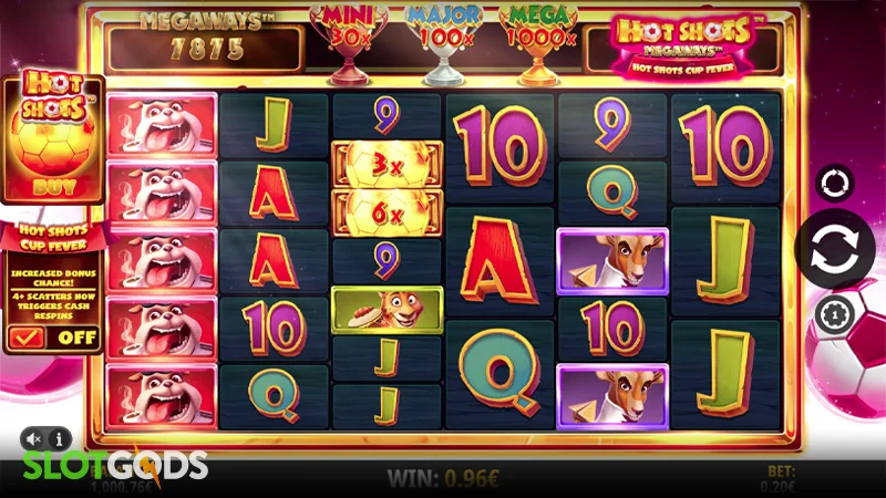 Hot Shots Megaways Slot - Screenshot 