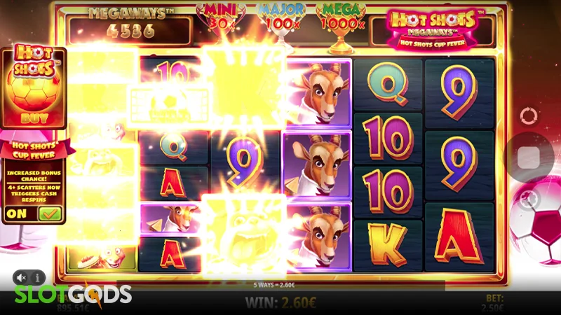 Hot Shots Megaways Slot - Screenshot 2
