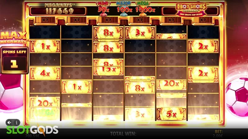 Hot Shots Megaways Slot - Screenshot 3