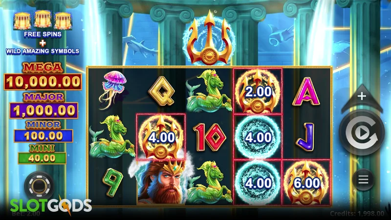 Amazing Link Poseidon Slot - Screenshot 