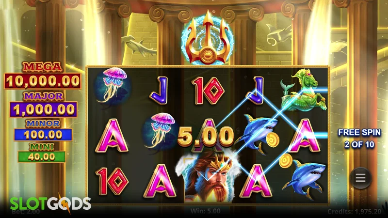 Amazing Link Poseidon Slot - Screenshot 2