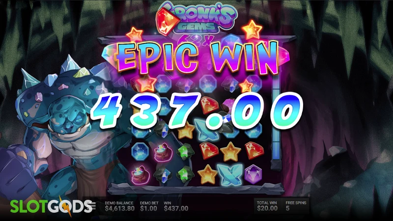 Gronk's Gems Slot - Screenshot 4