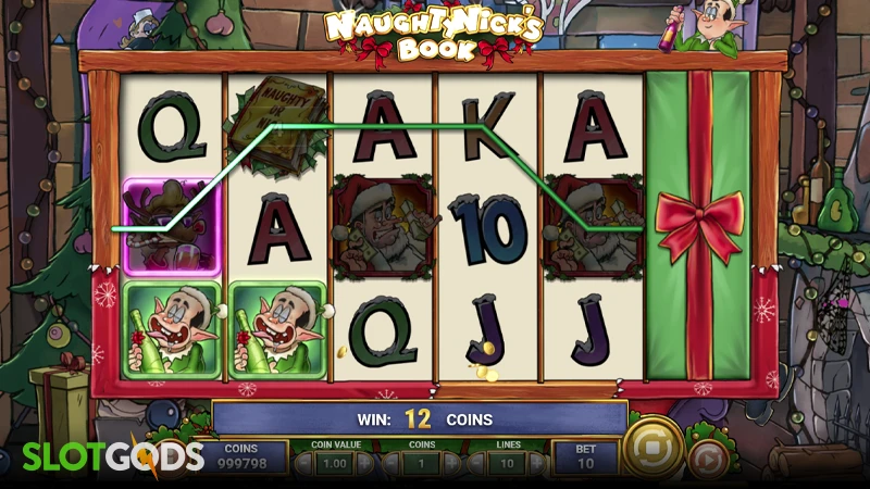 Naughty Nick's Book Slot - Screenshot 