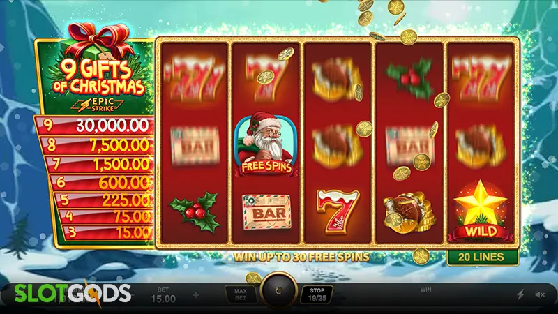 9 Gifts of Christmas Slot - Screenshot 
