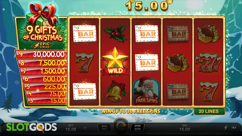 9 Gifts of Christmas Slot - Screenshot 2