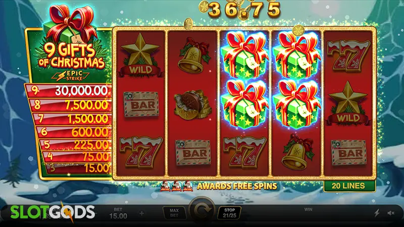 9 Gifts of Christmas Slot - Screenshot 3