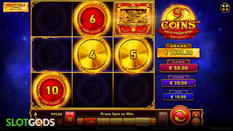 9 Coins™: Grand Gold Edition Slot - Screenshot 