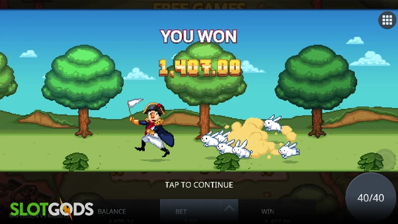Napoleon vs Rabbits Slot - Screenshot 4