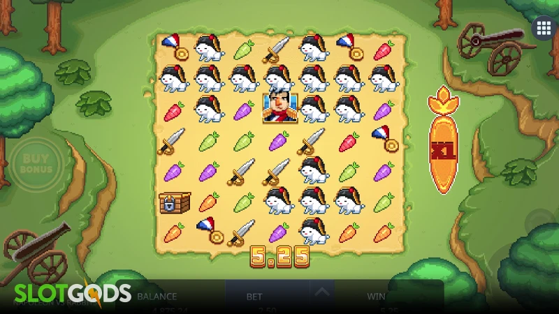 Napoleon vs Rabbits Slot - Screenshot 2