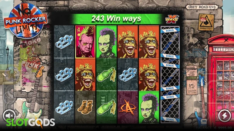 Punk Rocker Slot - Screenshot 