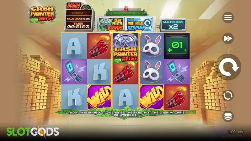 Cash Printer Heist Slot - Screenshot 