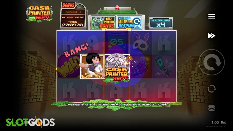 Cash Printer Heist Slot - Screenshot 2