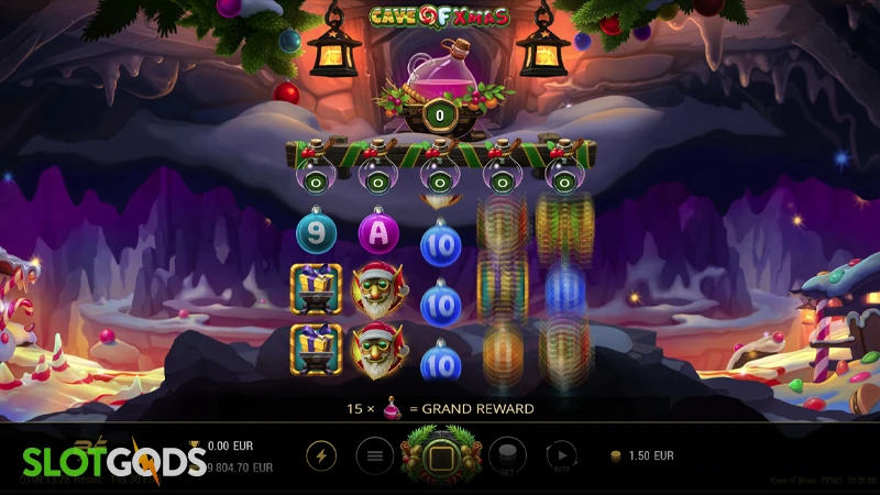 Cave of Xmas Slot - Screenshot 2