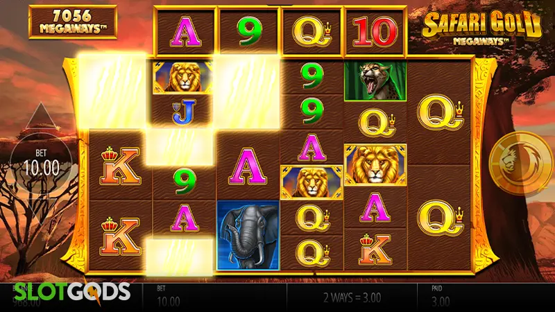 Safari Gold Megaways Slot - Screenshot 2