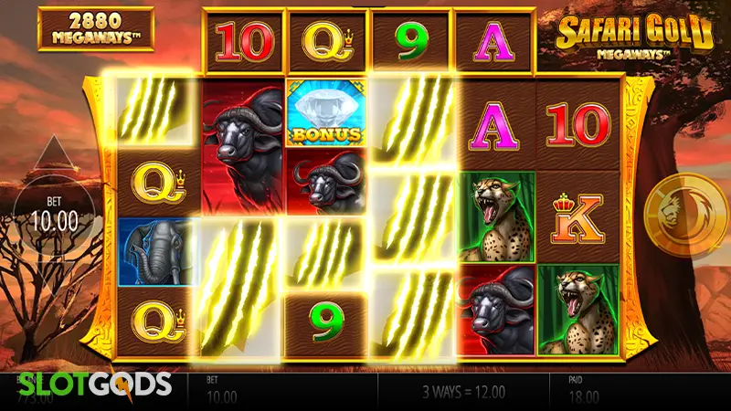 Safari Gold Megaways Slot - Screenshot 3