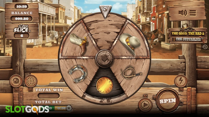 The Good, the Bad and the SuperSlice Slot - Screenshot 