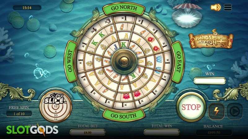 Blackbeards SuperSlice Rings Slot - Screenshot 3