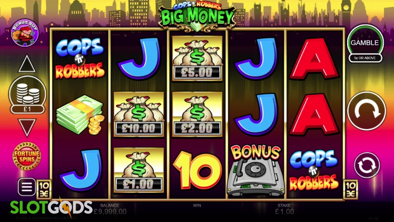 Cops 'n' Robbers Big Money Slot - Screenshot 