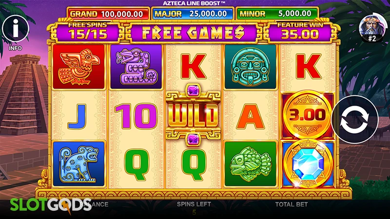 Azteca Bonus Lines Slot - Screenshot 2