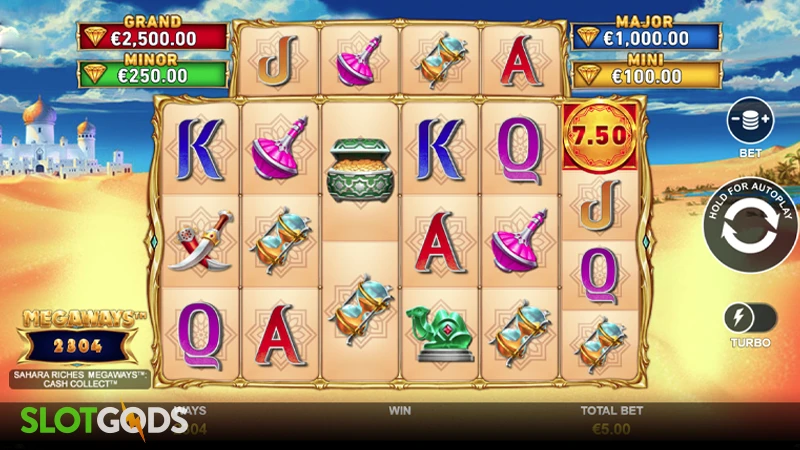Sahara Riches Megaways Cash Collect Slot - Screenshot 