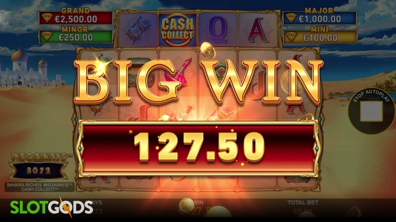 Sahara Riches Megaways Cash Collect Slot - Screenshot 4