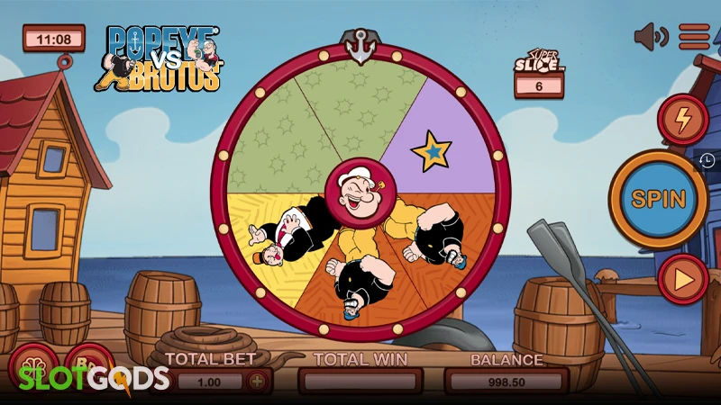 Popeye vs Brutus Superslice Slot - Screenshot 