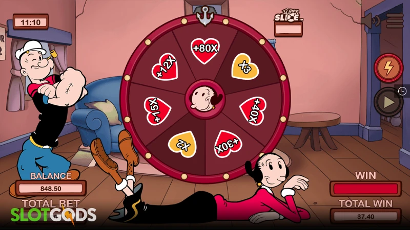 Popeye vs Brutus Superslice Slot - Screenshot 3