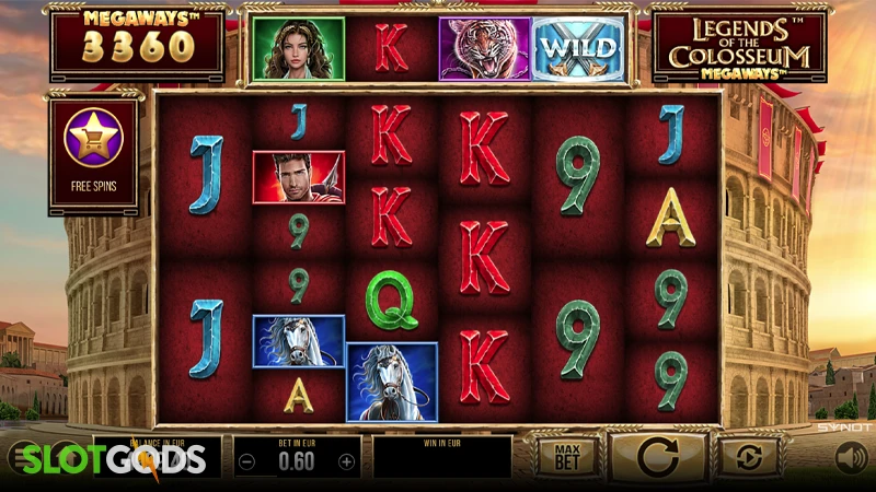 Legends of the Colosseum Megaways Slot - Screenshot 