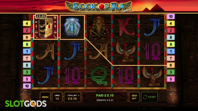 Book of Ra Deluxe Slot - Screenshot 