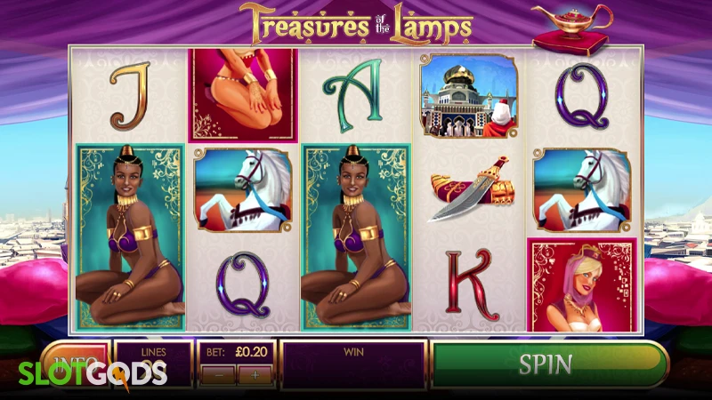 Treasures of the Lamps Slot - Screenshot 