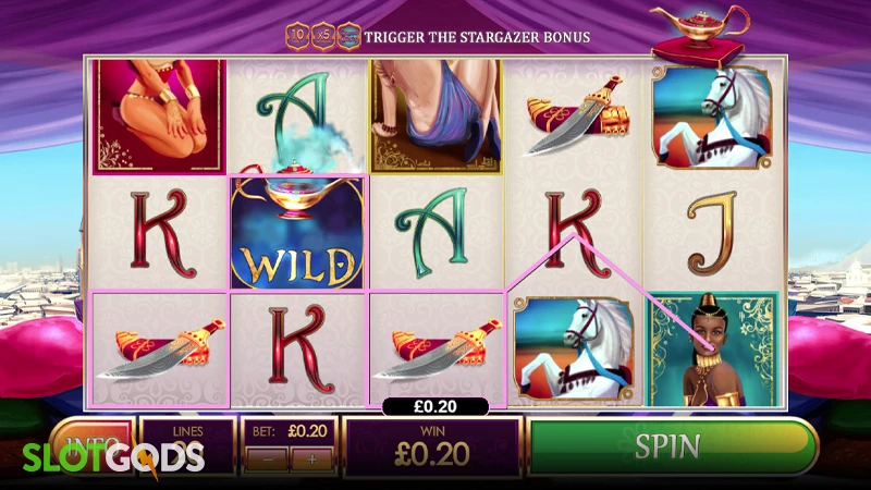 Treasures of the Lamps Slot - Screenshot 4