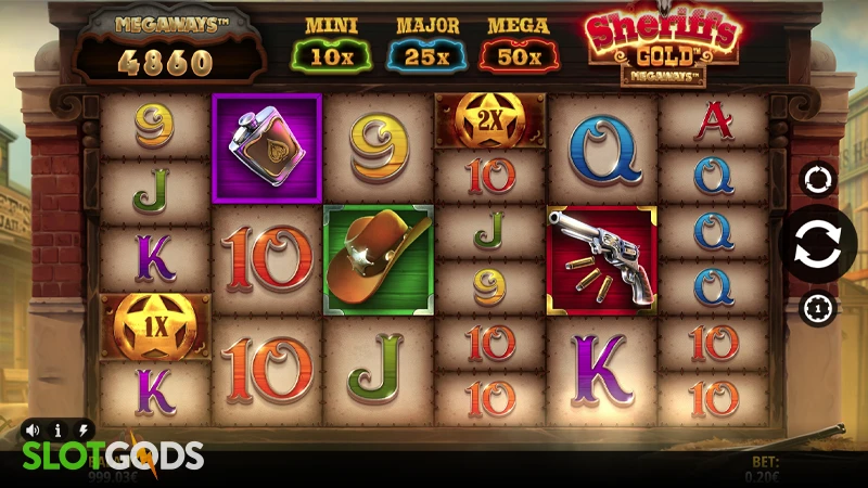 Sheriff's Gold Megaways Slot - Screenshot 
